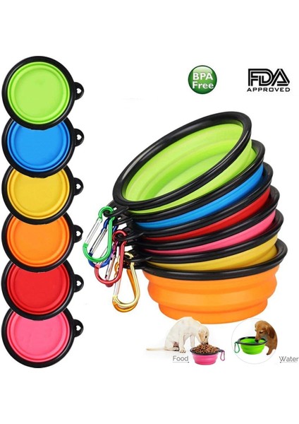 Turuncu Bir Boyut 1 Adet Katlanır Silikon Köpek Kasesi Kıyafet Taşınabilir Seyahat Kasesi Köpek Besleyici Eşyaları Küçük Çamur Köpek Maması Kaseleri Evcil Hayvan Aksesuarları (Yurt Dışından) fırsatları