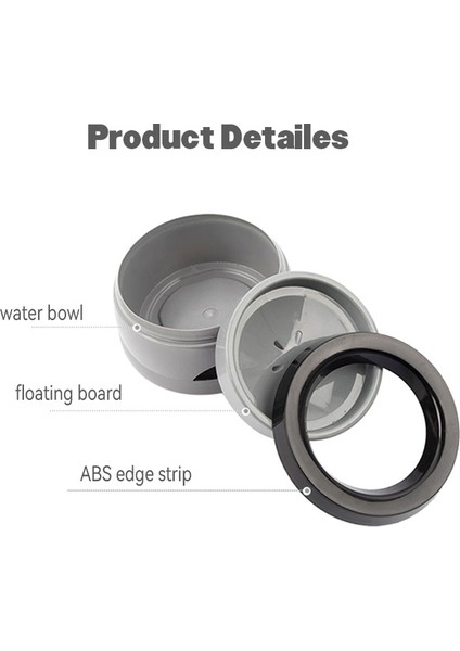 Gri Taşınabilir Pet Yüzen Kase Köpek Su Tiryakisi Anti Sıçrama Anti Islak Ağız Su Kasesi Küçük Midium Büyük Köpekler (Yurt Dışından) modelleri