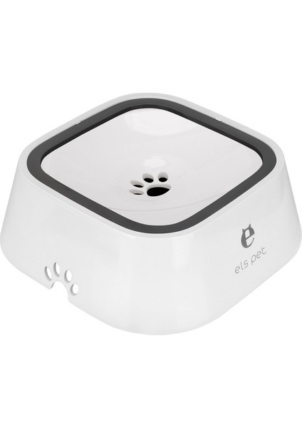 Beyaz Taşınan Yüzen Kase Kedi Köpek Su Kasesi Anti-Taşma Yavaş Su Besleyici Dağıtıcı Köpek Malzemeleri 1.5l Evcil Hayvan Ürünleri (Yurt Dışından)