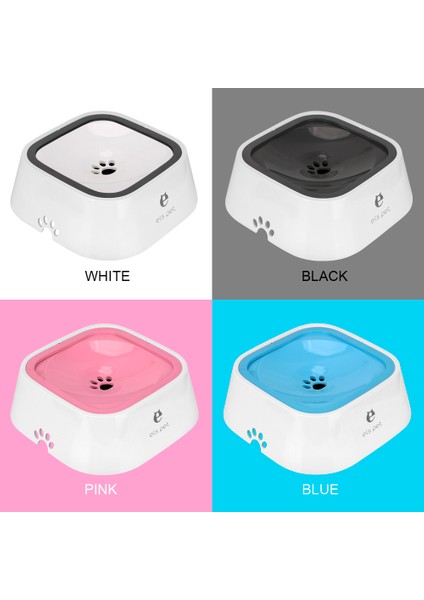 Beyaz Taşınan Yüzen Kase Kedi Köpek Su Kasesi Anti-Taşma Yavaş Su Besleyici Dağıtıcı Köpek Malzemeleri 1.5l Evcil Hayvan Ürünleri (Yurt Dışından) indirimleri