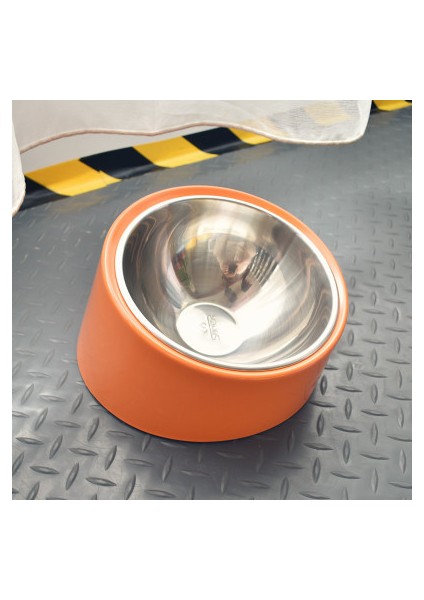 Turuncu 13X7CM Cawayı Kulübesi Köpek Besleyici Suluk Köpekler Kediler Için Evcil Hayvan Mama Kasesi Comedero Perro Miska Dla Psa Gamelle Chien Chat Voerbak Hond (Yurt Dışından)