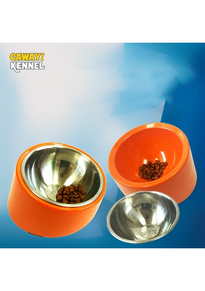 Turuncu 13X7CM Cawayı Kulübesi Köpek Besleyici Suluk Köpekler Kediler Için Evcil Hayvan Mama Kasesi Comedero Perro Miska Dla Psa Gamelle Chien Chat Voerbak Hond (Yurt Dışından) fırsatları
