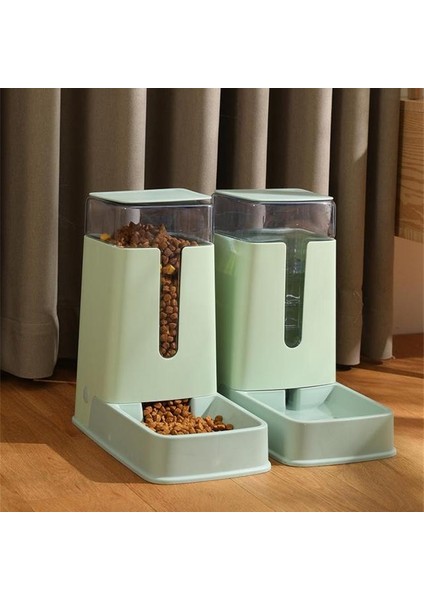 Yeşil Besleyici 3.5l Köpek Otomatik Besleyiciler Plastik Su Şişesi Kedi Kase Besleme ve Içme Köpek Su Sebili Pet Besleme Kasesi Evcil Hayvan Malzemeleri (Yurt Dışından)
