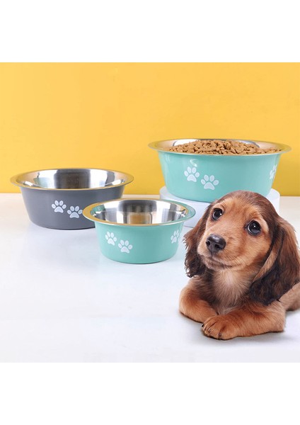 Gri L 1560 ml Köpek Kaseleri Kaymaz Besleme Kaseleri Küçük Orta Büyük Köpekler Için Paslanmaz Çelik Su Kaseleri Mama Kasesi Yükseltilmiş Yükseltilmiş Evcil Hayvan Besleyiciler (Yurt Dışından) fiyatları