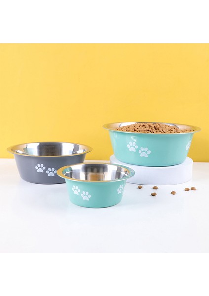 Gri L 1560 ml Köpek Kaseleri Kaymaz Besleme Kaseleri Küçük Orta Büyük Köpekler Için Paslanmaz Çelik Su Kaseleri Mama Kasesi Yükseltilmiş Yükseltilmiş Evcil Hayvan Besleyiciler (Yurt Dışından) modelleri