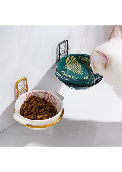 Resim Olarak Yeni Seramik Hayvan Mama Kabı Köpek Kedi Kase Asın Sabit Köpek Kafesi Su Mama Besleyici Kediler Köpekler Köpek Asılı Duvar Kafes Yemekleri (Yurt Dışından)
