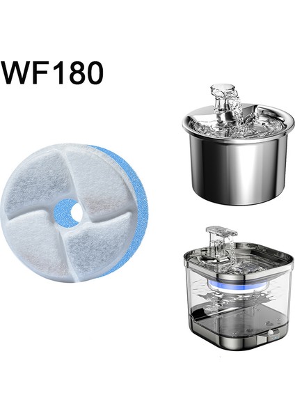 DC-X8PCS Filtre Değiştirilmiş Aktif Karbon Filtre Kedi Su Sebili Yedek Filtre Su Pompası Temizleme Aracı Çeşme Aksesuarları (Yurt Dışından)