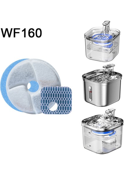 DC-X8PCS Filtre Değiştirilmiş Aktif Karbon Filtre Kedi Su Sebili Yedek Filtre Su Pompası Temizleme Aracı Çeşme Aksesuarları (Yurt Dışından)