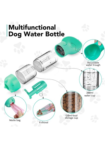 Sarı 500 ml Yiyecek Kutusu ile Taşınabilir Kedi Köpek Su Şişesi Mama Besleyici Tiryakisi Kaka Dağıtıcı 3 In 1 Sızdırmaz Çok Fonksiyonlu Köpek Açık Suluk Şişesi (Yurt Dışından) modelleri