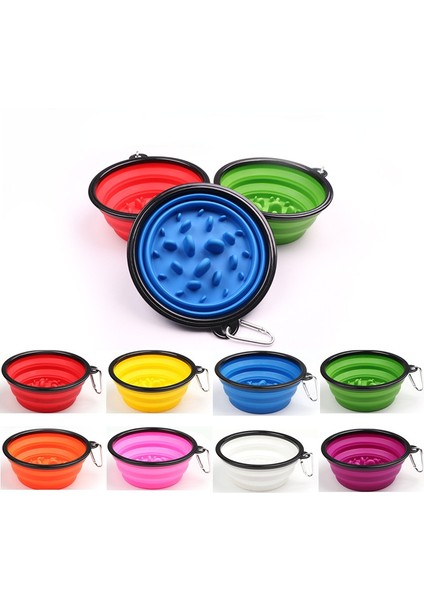 Siyah 1000 ml Yeni Pet Köpek Yavaş Yemek Kasesi Açık Taşınabilir Boğulma Önleyici Goldable Besleyici Yavru Kedi Kaymaz Evcil Hayvan Malzemeleri 1l Seyahat Küçük Köpekler (Yurt Dışından) fiyatları