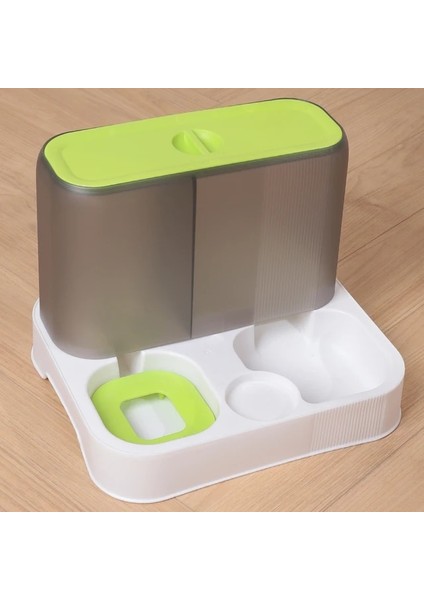 Yeşil 2.8l Gıda ve 1l Su 3.8l Pet Köpek Kedi Köpekler Için Otomatik Besleyici Kase Içme Suyu 1l Şişe Yavru Kedi Kaseleri Kedi Mama Kasesi Besleme Kabı Malzemeleri (Yurt Dışından)