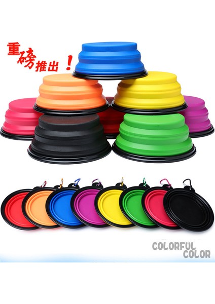 Beyaz 350ML Klipssiz 350ML 1000ML Karabinalı Silikon Köpek Kasesi Katlanabilir Gıda Kabı Açık Seyahat Evcil Hayvan Besleme Kasesi Evcil Hayvan Malzemeleri (Yurt Dışından) modelleri