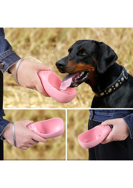 Pembe 550 ml Pet Köpek Su Şişesi Taşınabilir Içme Besleyici Köpekler Için Kedi Açık Seyahat Su Besleme Köpek Su Sebili Pet Malzemeleri (Yurt Dışından) fiyatları