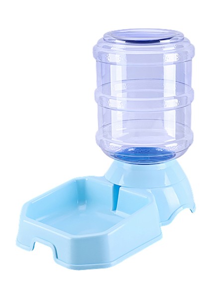 Mavi Kare Su 1 Adet 3.8l Otomatik Pet Besleyici Köpek Kedi Suluk Büyük Kapasiteli Su Gıda Tutucu Evcil Hayvan Malzemeleri Seti (Yurt Dışından)