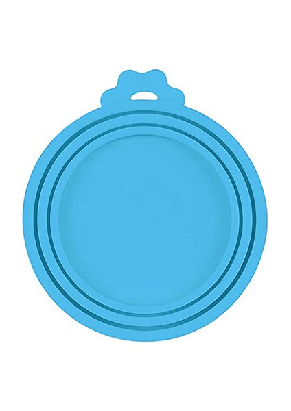 Açık Mavi Yeniden Kullanılabilir 3 In 1 Pet Gıda Kutusu Silikon Kapak Köpekler Kediler Depolama Teneke Kapak Kapağı Mühür Kapak Evcil Hayvan Malzemeleri Için Uygun 9 Cm/8 Cm/7 cm (Yurt Dışından)