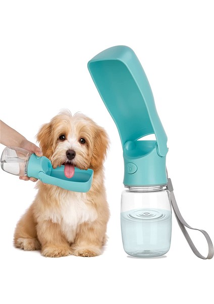 Mavi 550 ml Taşınabilir Sızdırmaz Gıda Sınıfı Plastik Köpek Seyahat Su Şişesi Pet Su Şişesi Köpek Kedi Için Açık Yürüyüş Yürüyüş Seyahat (Yurt Dışından) fiyatları