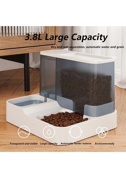 Yeşil 2.8l Gıda ve 1l Su 3.8l Pet Köpek Kedi Köpekler Için Otomatik Besleyici Kase Içme Suyu 1l Şişe Yavru Kedi Kaseleri Kedi Mama Kasesi Besleme Kabı Malzemeleri (Yurt Dışından) fırsatları