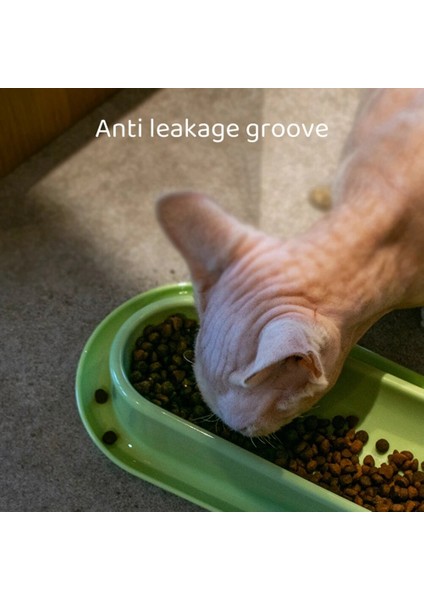 Sarı 40.5X12.5X4.5CM Yavru Köpekler Yavru Kediler Kaseler Yavrular Için Sütten Kesme Yemekleri Küçük Köpekler Kediler Besleme Tavaları Kaymaz Stand Mama ve Su Tabakları Tepsisi (Yurt Dışından) fırsatları