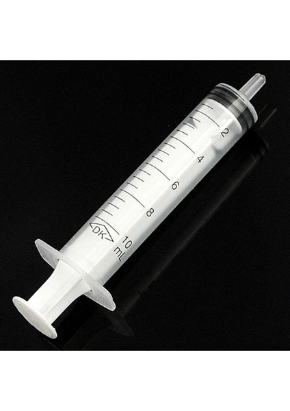 10ML 10 Adet Tek Kullanımlık Plastik 5/10 ml Enjektör Şırıngası Laboratuvar Besin Ölçümü Için Iğne Yok (Yurt Dışından)