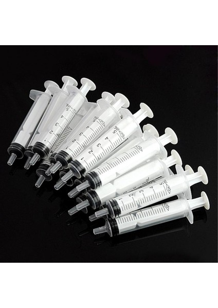10ML 10 Adet Tek Kullanımlık Plastik 5/10 ml Enjektör Şırıngası Laboratuvar Besin Ölçümü Için Iğne Yok (Yurt Dışından) fiyatları