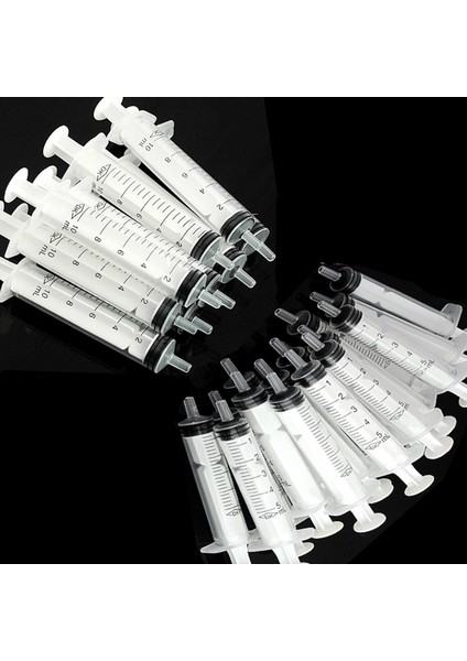 10ML 10 Adet Tek Kullanımlık Plastik 5/10 ml Enjektör Şırıngası Laboratuvar Besin Ölçümü Için Iğne Yok (Yurt Dışından) modelleri
