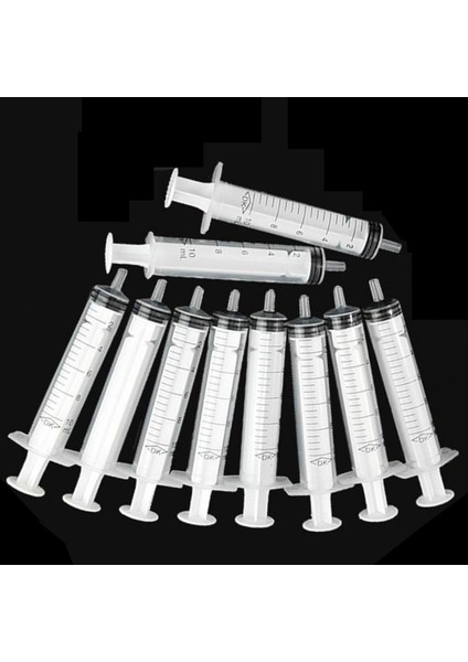 10ML 10 Adet Tek Kullanımlık Plastik 5/10 ml Enjektör Şırıngası Laboratuvar Besin Ölçümü Için Iğne Yok (Yurt Dışından) fırsatları