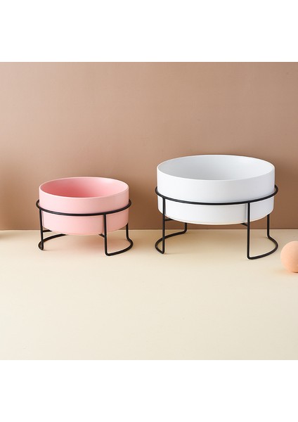 Pembe 400 ml 1800 ml Köpekler Mama Su Kaseleri Standı ile Kedi Seramik Yeme Içme Besleyiciler Pet Iskandinav Büyük Kapasiteli Yükseltilmiş Besleme Malzemeleri (Yurt Dışından) modelleri