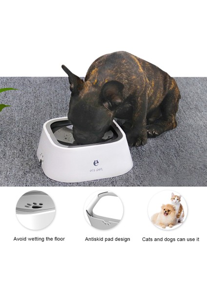 Beyaz Pet Köpek Kedi Kase Yüzen Kase Su Tiryakisi Islak Değil Ağız Sıçrama Su Kedi Kase Yağmurlama Değil Su Sebili Taşınabilir Köpek Kase (Yurt Dışından) modelleri