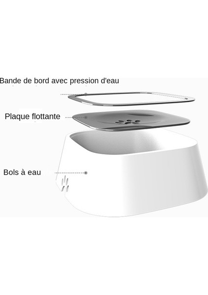 Beyaz Pet Köpek Kedi Kase Yüzen Kase Su Tiryakisi Islak Değil Ağız Sıçrama Su Kedi Kase Yağmurlama Değil Su Sebili Taşınabilir Köpek Kase (Yurt Dışından) indirimleri