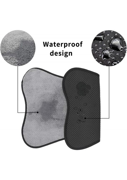 Gri Pet Placemat Köpek Kedi Maması Mat Pamuk Pet Besleme Pedi Orta Küçük Köpekler Kase Mat Kedi Paspasları Su ve Yiyeceklerin Dökülmesini Önler (Yurt Dışından) fırsatları