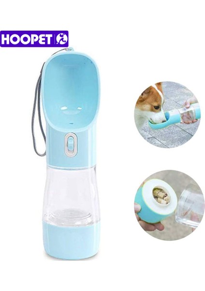 Blue1 Hoopet Taşınabilir Köpek Su Şişesi Açık Seyahat Pet Suluk Su Gıda 2-In-1 Dayanıklı Köpek Besleyici Pet Dağıtıcı Kedi Şişe (Yurt Dışından) fiyatları