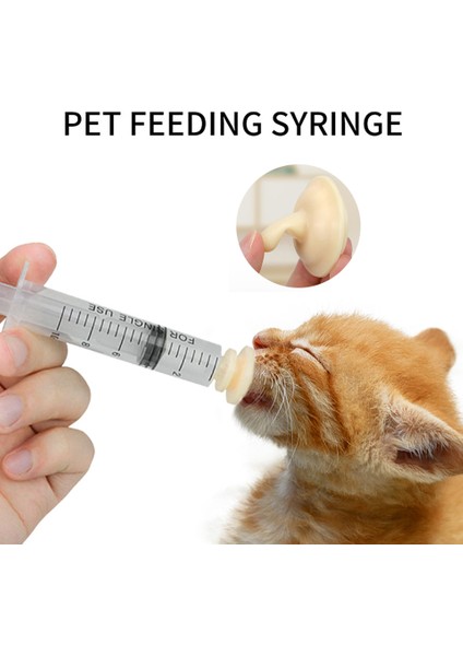 M Dualpet Pet Besleme Meme Yavru Köpek Kedi Hamster Besleme Emzik Ilaç Besleme Oral Şırınga Silikon Meme (Yurt Dışından) fiyatları