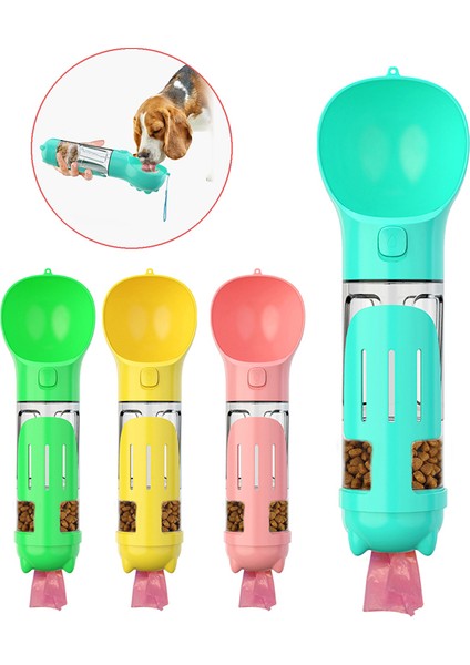 Sarı- 6 Rulo Çanta 300 ml Dropshipping Taşınabilir Köpek Su Şişesi Mama Besleyici Tiryakisi Kaka Dağıtıcı 3 In 1 Çok Fonksiyonlu Köpek Suluk Şişesi Vıp Bağlantı (Yurt Dışından) fırsatları