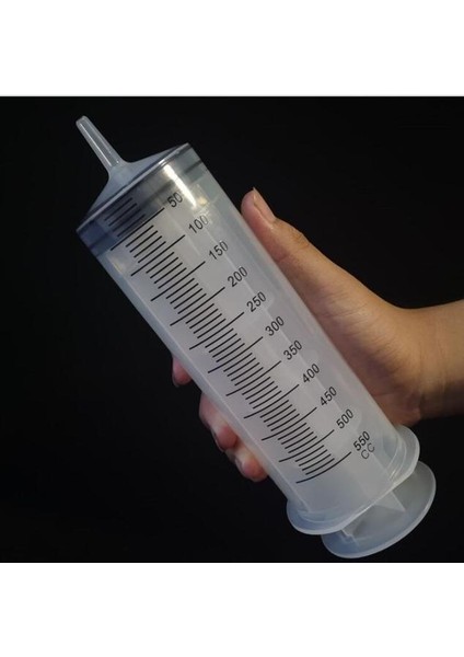500ML 500ML Şırınga Büyük Kapasiteli Şırıngalar Yeniden Kullanılabilir Pompa Ölçekli Ölçme Tüplü Şırınga Pet Besin Besleme Büyük Seringa (Yurt Dışından)