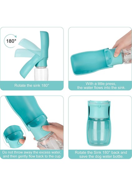 Beyaz 350 ml Taşınabilir Sızdırmaz Gıda Sınıfı Plastik Köpek Seyahat Su Şişesi Pet Su Şişesi Köpek Kedi Için Açık Yürüyüş Yürüyüş Seyahat (Yurt Dışından) modelleri