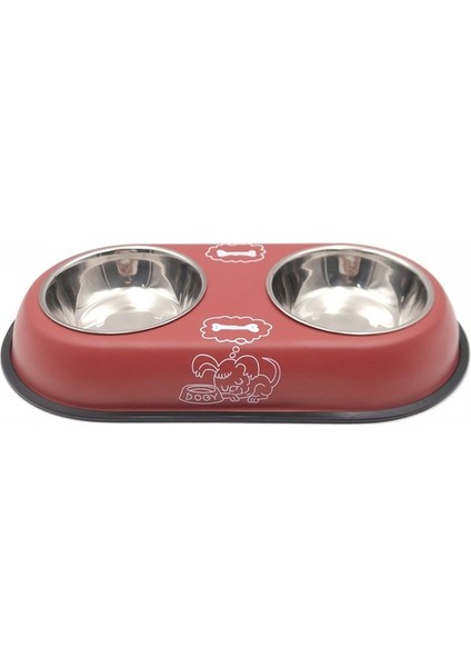 Beyaz S Pet Köpek Çift Kase Yavru Gıda Su Feefer Paslanmaz Çelik Küçük Köpekler Kediler Pet Malzemeleri Besleme Kaseleri Için Bulaşık Besleyici Içme (Yurt Dışından)