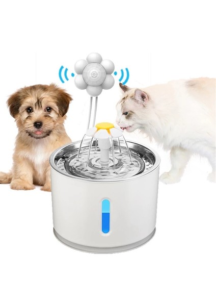 Beyaz Akıllı Hareket Sensörü Kedi Köpek Için Su Çeşmesi Sebili Akıllı Kızılötesi USB Indüksiyon Evcil Hayvanlar Içme Suyu Sebili Anahtarı (Yurt Dışından) fiyatları