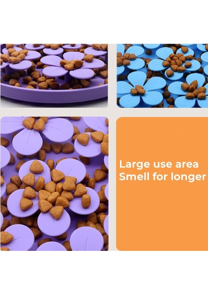 Mor Yuvarlak Yavaş Besleyici Köpek Kase Snuffle Mat Yalama Pedi Anti Yutkunma Sağlıklı Beslenme Interaktif Şişkinlik Durdurma Kaymaz Evcil Hayvan Mama Kabı Köpekler Için (Yurt Dışından) fiyatları