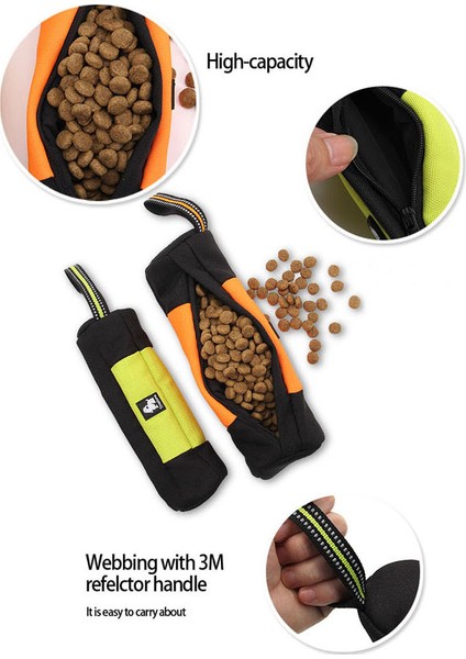 Orange M Truelove Besleme Kukla Köpek Evcil Hayvan Yemi Çantası Yansıtıcı Köpek Eğitim Taşıma Ikramları Köpek Oyuncakları Evcil Hayvan Besleme Cep Kılıfı Kaka Torbası Dağıtıcı (Yurt Dışından) fırsatları