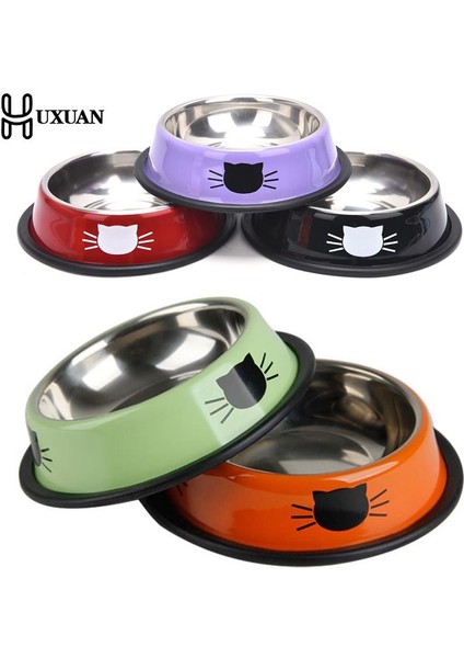 Mavi Kalın Kaymaz Kedi Köpek Mama Kasesi Gıda Eşyaları Kediler ve Yavruları Için Tek Paslanmaz Çelik Evcil Hayvan Kaseleri (Yurt Dışından) fiyatları