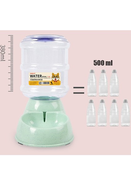 1000 ml Mavi Tip 3 3.8l Pet Köpek Kedi Otomatik Besleyiciler Büyük Kapasiteli Içme Suyu Çeşmesi Su Şişesi Besleme Kaseler Dağıtıcı Kediler Köpekler Için (Yurt Dışından) indirimleri