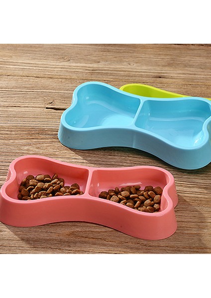 Mavi 24X13X3.5CM Ev Köpek Pet Besleyici Kaseler Emniyet Plastik Kase Çift Yeme Içme Kemik Şekilli Kase Pet Köpek Bulaşık Besleyici Besleme Araçları (Yurt Dışından) modelleri