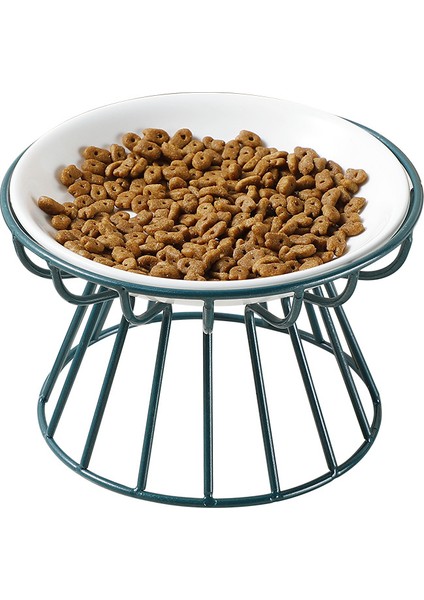 Ray Bağlantı Çubuğu Seramik Yükseltilmiş Hayvan Mama Kabı Gıda Su Ikramları Kediler Köpekler Için Malzemeleri Açık Besleme Içme Aksesuarları Köpek Kedi Standı Kase (Yurt Dışından) fırsatları