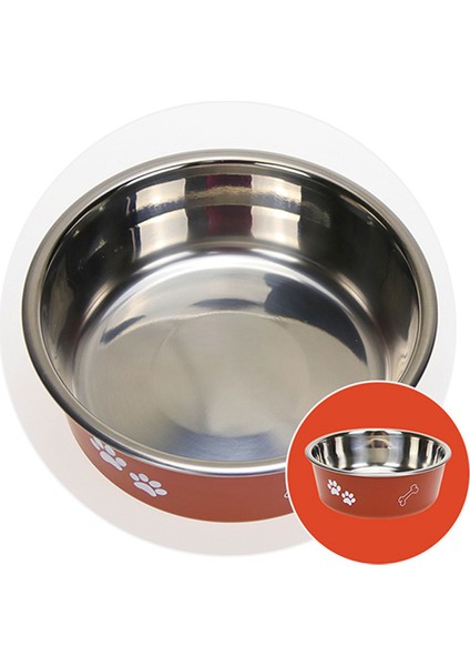 Gri S Pet Köpek Kase Paslanmaz Çelik Kaymaz Kase Renkli Ayak Izi Yuvarlak Kedi Köpek Kase Köpek Davranır Köpek Su Şişesi Seyahat Açık Kase (Yurt Dışından) modelleri