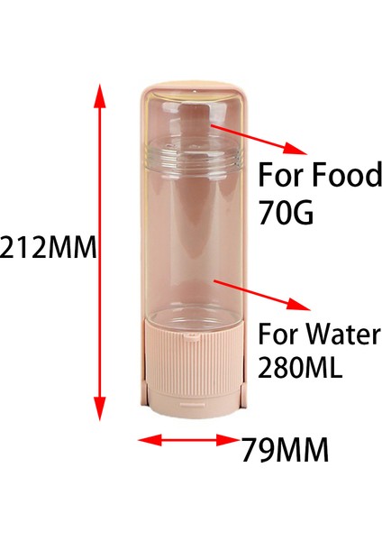 Pembe Evcil Hayvan Maması ve Su Hepsi Bir Arada Refakatçi Su Isıtıcısı Pet Seyahat Su Isıtıcısı Kedi Köpek Dışarı Çıkmak Refakatçi Su Bardağı Taşınabilir Su Isıtıcısı (Yurt Dışından) indirimleri