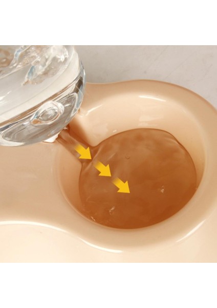 Gri Mavi Pet Otomatik Su Sebili Içme Suyu Şişesi ile Köpek Kedi Çift Kase Su Çeşmesi Yemek Için Içme Köpek Malzemeleri (Yurt Dışından) indirimleri