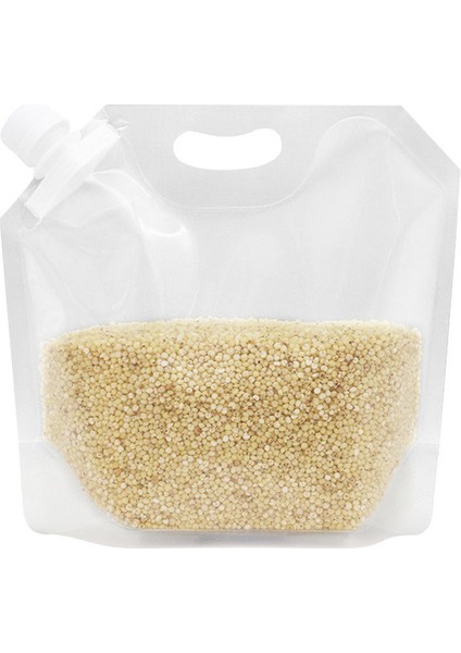 Çanta 1.5 kg Köpek Kedi Maması Kovası Plastik Depolama Tankı Ölçüm Kabı ile Nem Geçirmez Mühürlü Kavanoz Evcil Hayvan Malzemeleri (Yurt Dışından)