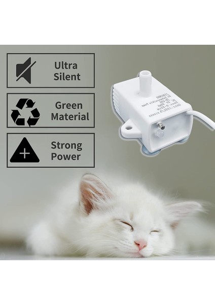 Standart LED Su Pompası LED Işık 5 V USB Pet Kedi Su Çeşmesi Motor Aksesuarları Için Yedek Kedi Suluk Köpek Su Sebili (Yurt Dışından) indirimleri