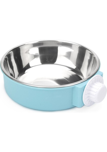 B 18X5 cm Pet Şeker Renk Paslanmaz Çelik Köpek Kase Asılı Kafes Pet Kedi Maması Havzası Asılı Paslanmaz Çelik Asılı Kase Hayvan Mama Kabı (Yurt Dışından)