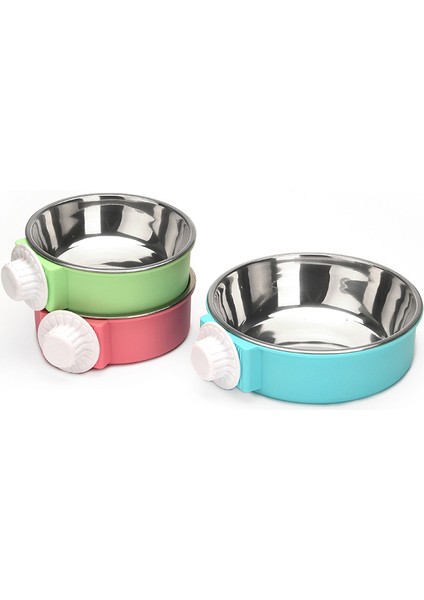 B 18X5 cm Pet Şeker Renk Paslanmaz Çelik Köpek Kase Asılı Kafes Pet Kedi Maması Havzası Asılı Paslanmaz Çelik Asılı Kase Hayvan Mama Kabı (Yurt Dışından) indirimleri